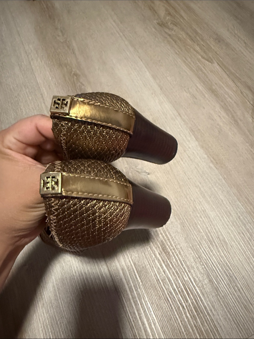 Tory Burch Woven Women Block Heels - Picture 3 of 6